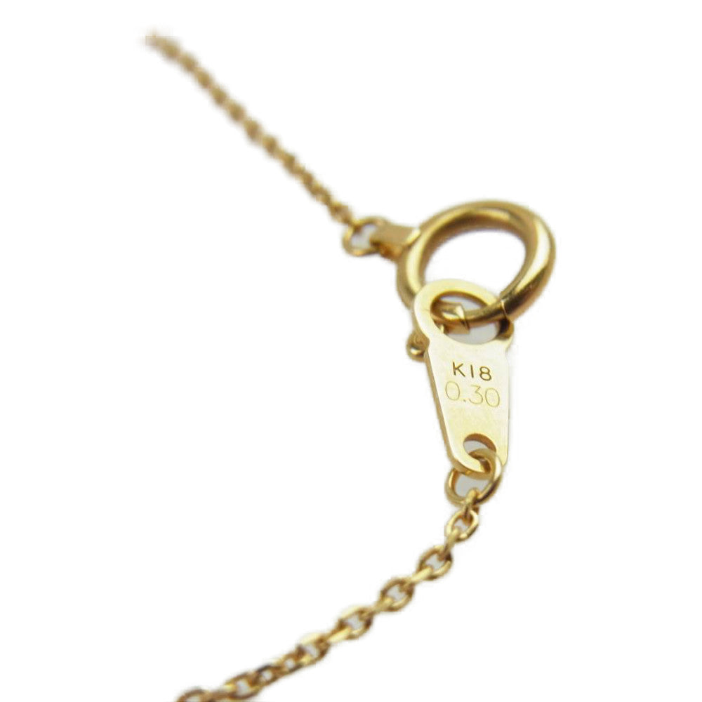 ヴァンドーム青山 K18 ダイヤ ダイア 10P リュールネックレス ゴールド系【中古】