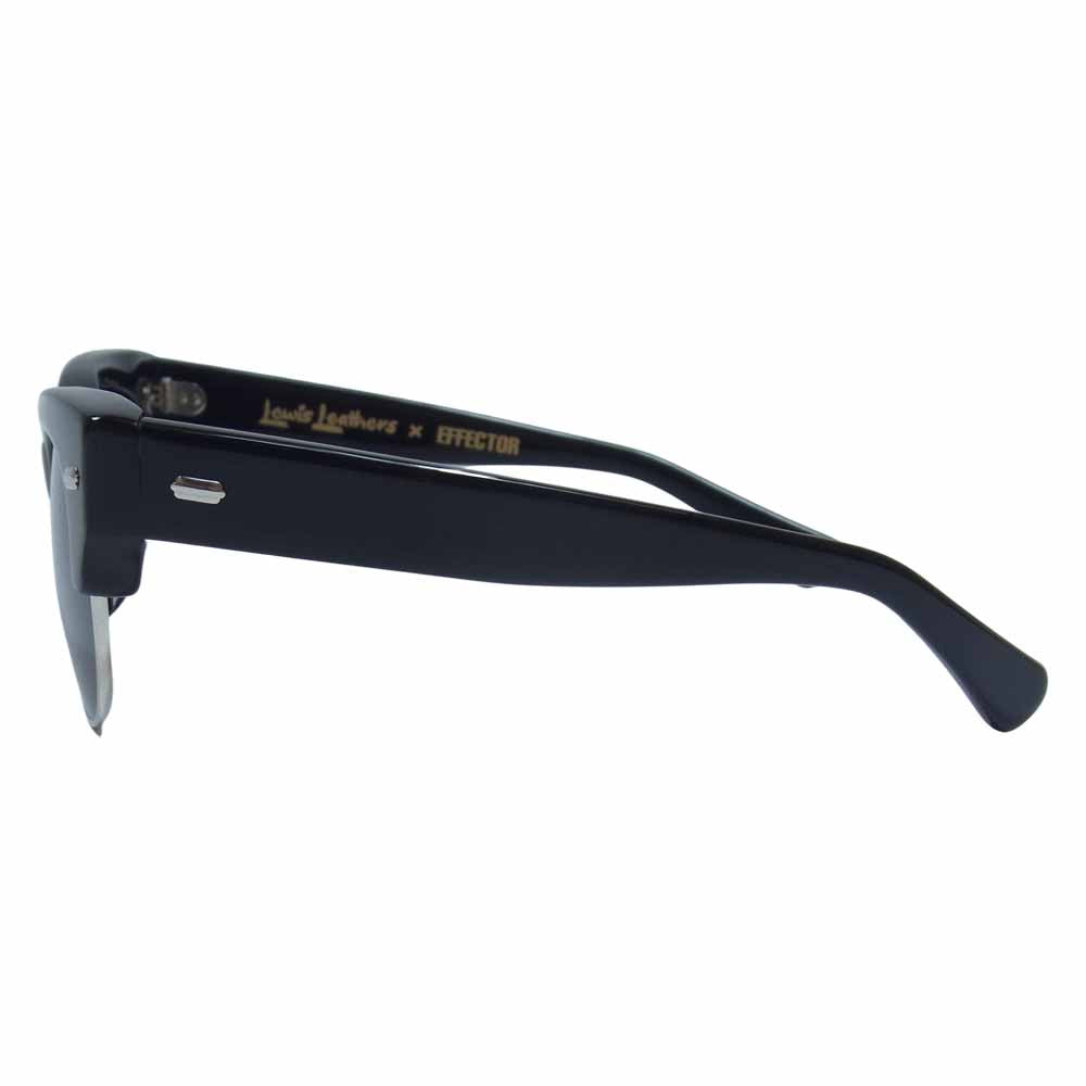 Lewis Leathers ルイスレザー × EFFECTOR エフェクター BUD GANZ バッドギャンズ サングラス アイウェア 眼鏡 ブラック系【美品】【中古】