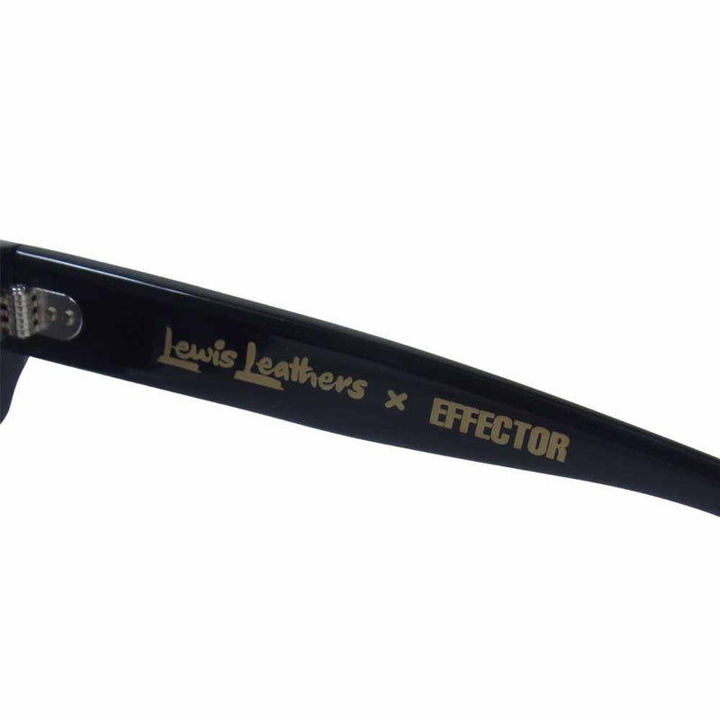 Lewis Leathers ルイスレザー × EFFECTOR エフェクター BUD GANZ バッドギャンズ サングラス アイウェア 眼鏡 ブラック系【美品】【中古】