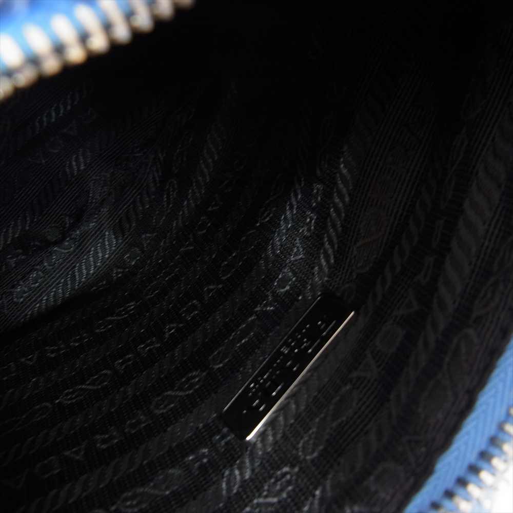 PRADA プラダ 1NE515_2DXO_F0D4O Re-Edition 2000 ロゴ テリー ミニ バッグ ライトブルー系【新古品】【未使用】【中古】