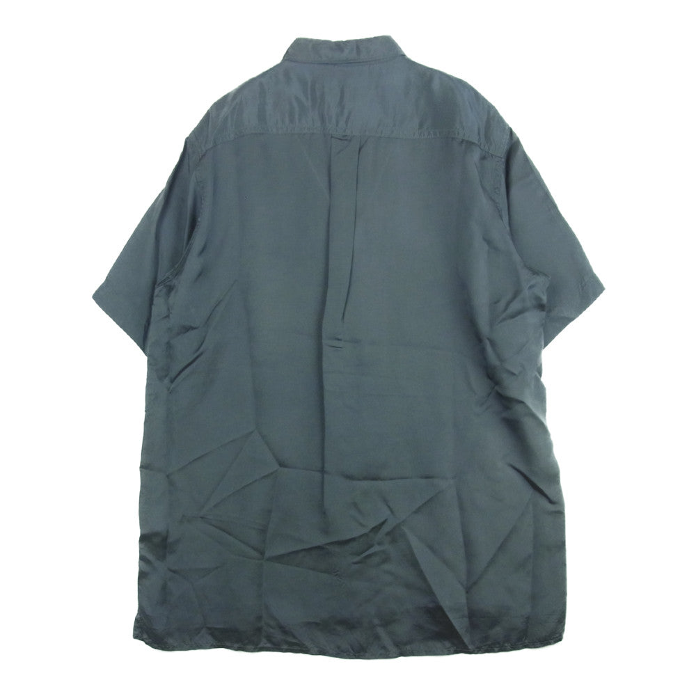 Yohji Yamamoto ヨウジヤマモト YA-B37-256 Y's BANG ON! ワイズバングオン! No.37 キュプラツイル 半袖 シャツ グレー系 2【美品】【中古】