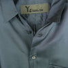 Yohji Yamamoto ヨウジヤマモト YA-B37-256 Y's BANG ON! ワイズバングオン! No.37 キュプラツイル 半袖 シャツ グレー系 2【美品】【中古】
