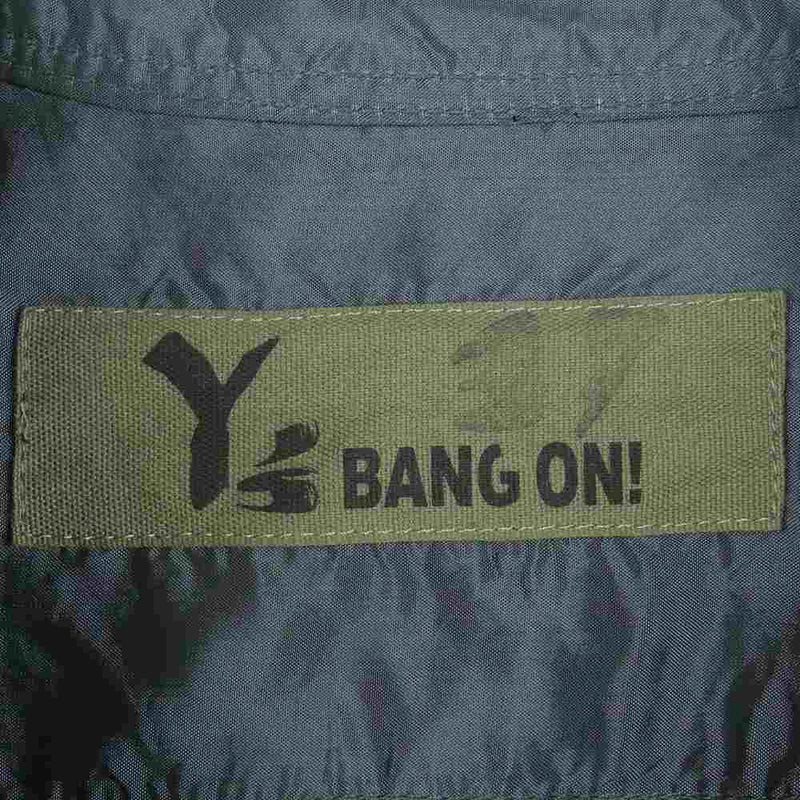 Yohji Yamamoto ヨウジヤマモト YA-B37-256 Y's BANG ON! ワイズバングオン! No.37 キュプラツイル 半袖 シャツ グレー系 2【美品】【中古】