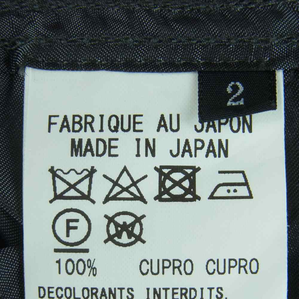 Yohji Yamamoto ヨウジヤマモト YA-B37-256 Y's BANG ON! ワイズバングオン! No.37 キュプラツイル 半袖 シャツ グレー系 2【美品】【中古】