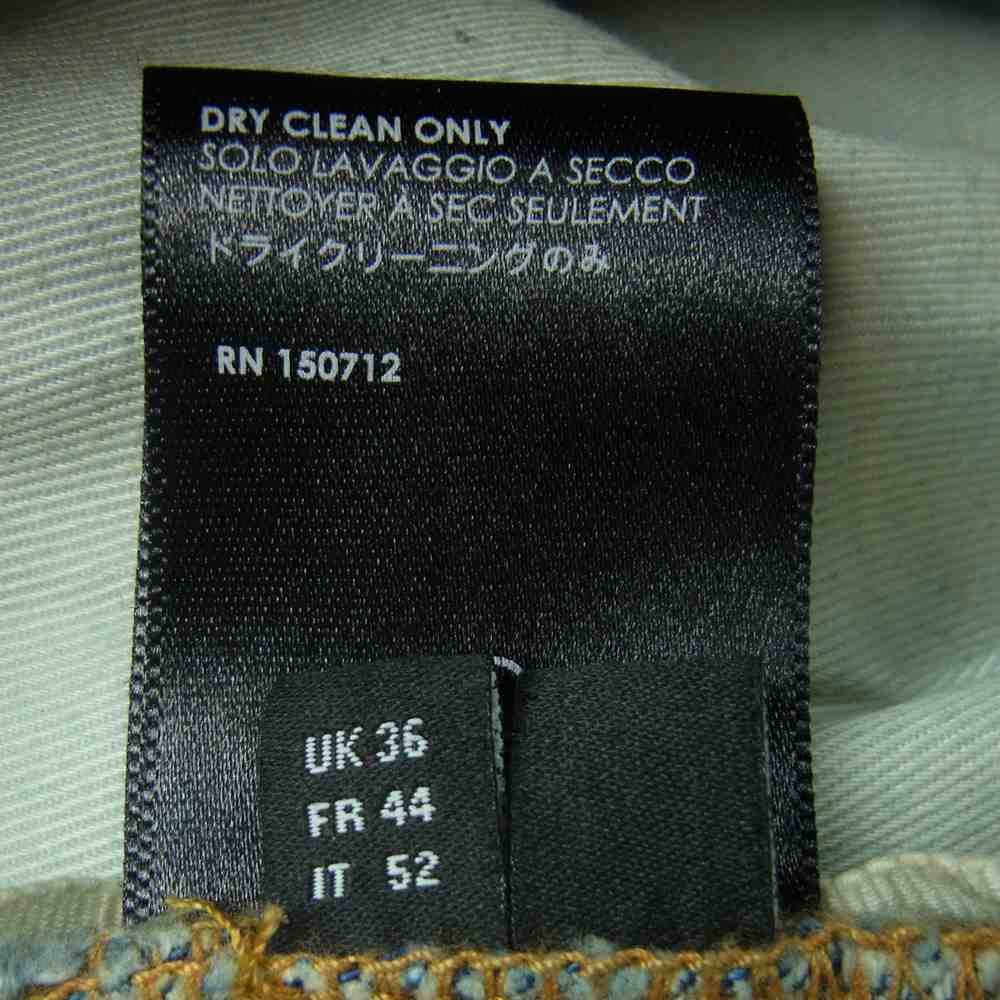 アミリ ダメージ加工 ストレッチ デニム パンツ コットン アメリカ製 インディゴブルー系 36【中古】