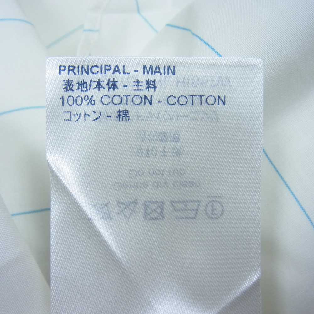 LOUIS VUITTON ルイ・ヴィトン 20SS 1A5VRX 国内正規品 モノグラムスプレー パターン ストライプ DNA ショートスリーブ 半袖 シャツ ホワイト系 XXL【美品】【中古】