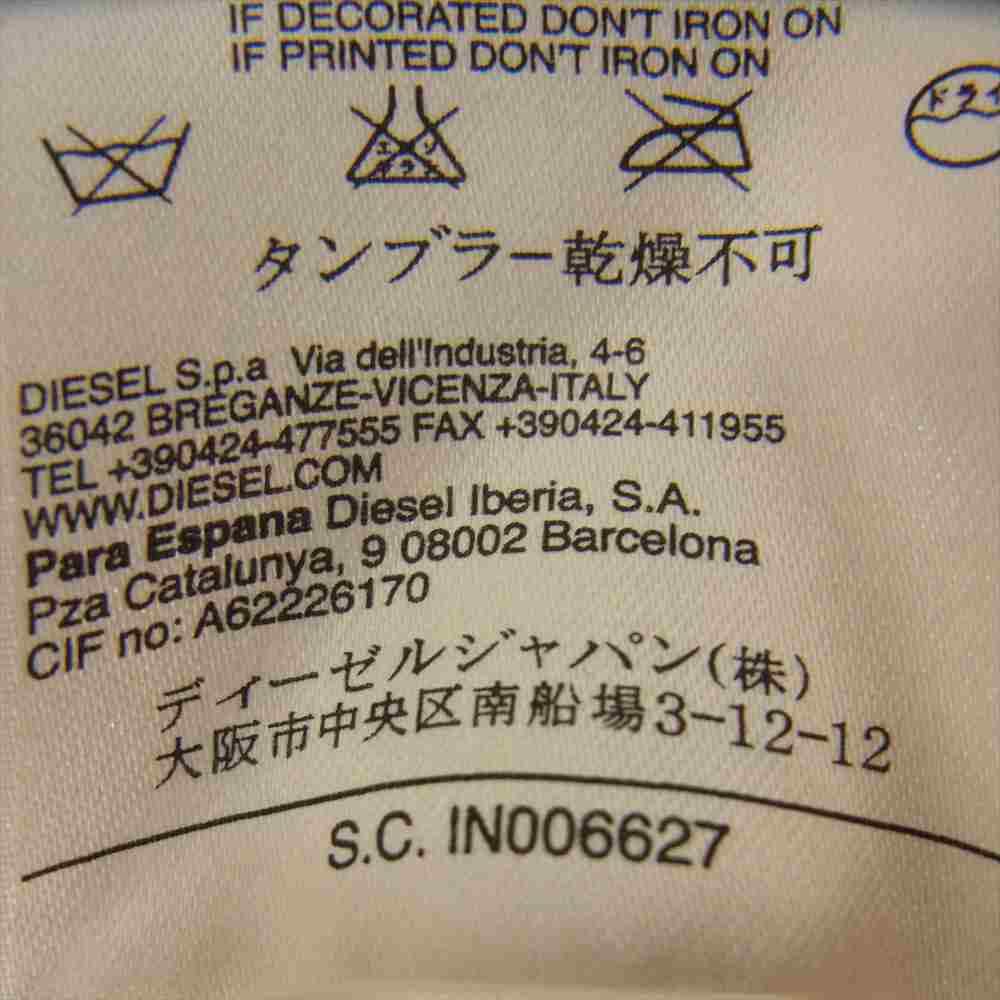 DIESEL ディーゼル スター ノースリーブ シャツ ワンピース ネイビー系 サイズ表記無【中古】