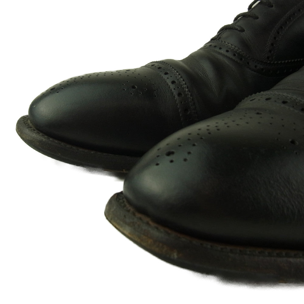 SCOTCH GRAIN スコッチグレイン 920 オデッサII 2 セミブローグ レザー ビジネスシューズ ブラック系 26【中古】