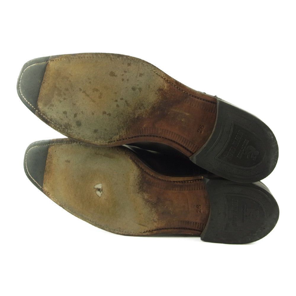 SCOTCH GRAIN スコッチグレイン 920 オデッサII 2 セミブローグ レザー ビジネスシューズ ブラック系 26【中古】