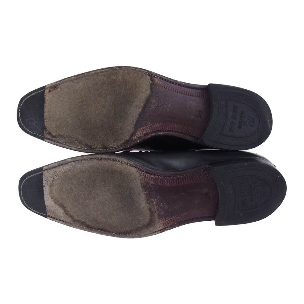 SCOTCH GRAIN スコッチグレイン 916 オデッサ ストレートチップ レザー 内羽根 ドレスシューズ ビジネスシューズ ブラック系 26【中古】