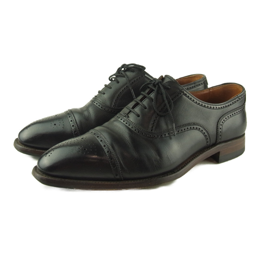 SCOTCH GRAIN スコッチグレイン 920 オデッサII 2 セミブローグ レザー ビジネスシューズ ブラック系 26【中古】