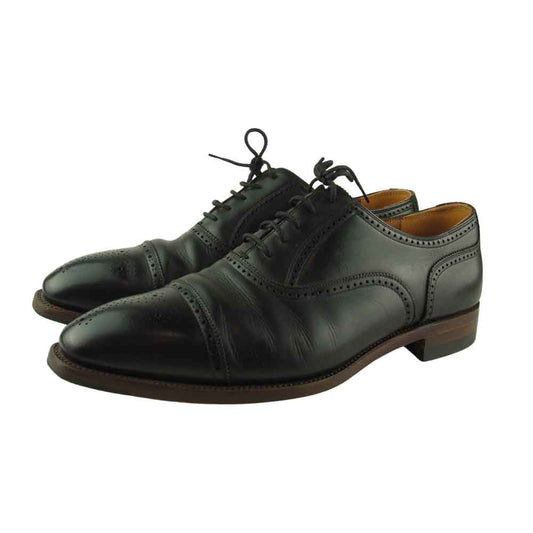 SCOTCH GRAIN スコッチグレイン 920 オデッサII 2 セミブローグ レザー ビジネスシューズ ブラック系 26【中古】
