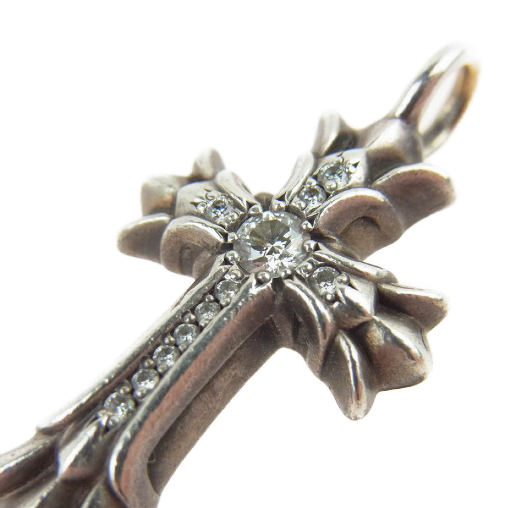 CHROME HEARTS クロムハーツ（原本無） DBL CH CRSP DMND ダブルCH クロス アフター パヴェ ダイヤ ペンダントトップ【中古】
