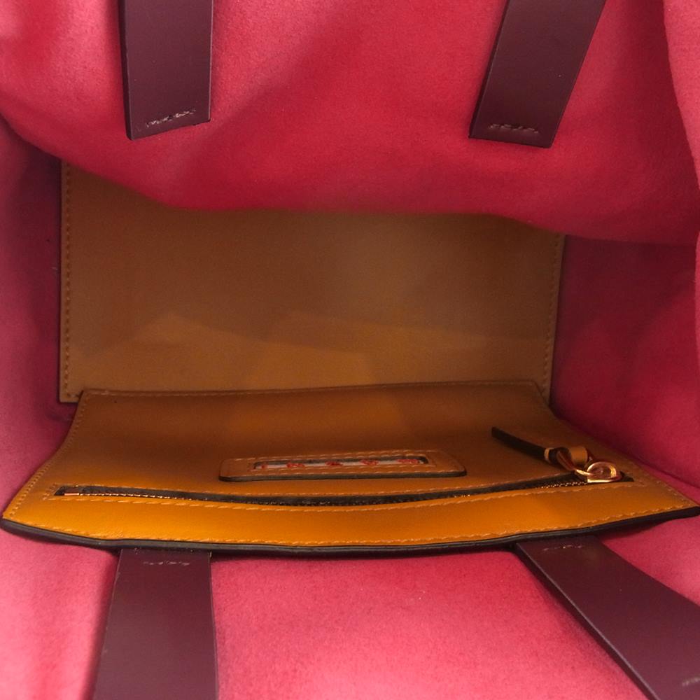 MARNI マルニ SHMP0040Q2 ムートン レザー ボア 2WAY ショルダー ハンド バッグ ベージュ系 ホワイト系【美品】【中古】