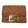 FENDI フェンディ 8M0395 AAJD F1B15 BAGUETTE バゲット  三つ折り レザー ミニ ウォレット 財布 ブラウン系【新古品】【未使用】【中古】