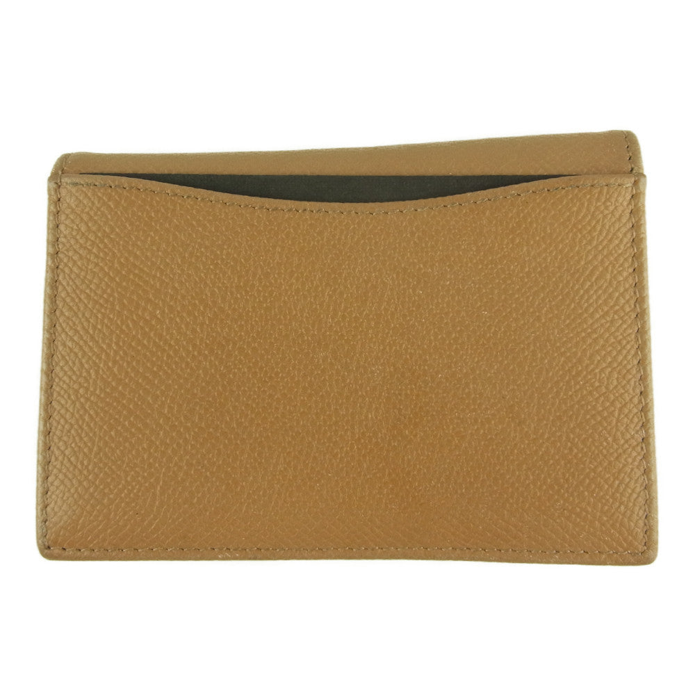 BVLGARI ブルガリ 288573 fragment フラグメント 名刺入れ カードケース ベージュ系【中古】