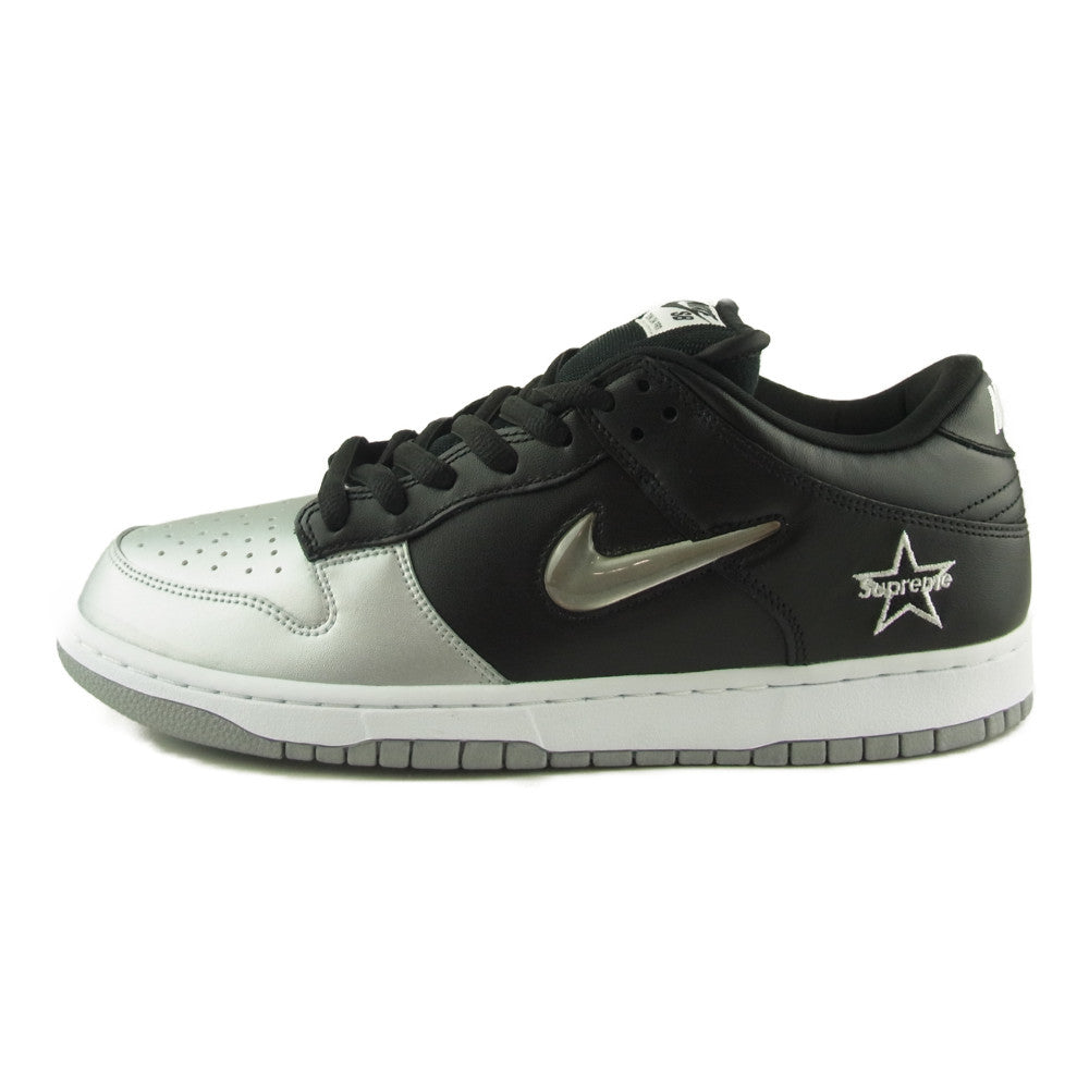 Supreme シュプリーム 19AW CK3480-001 SB DUNK LOW OG QS METALLIC SILVER ダンク ロー オリジナル クイックストライク ブラック系 シルバー系 28㎝【極上美品】【中古】
