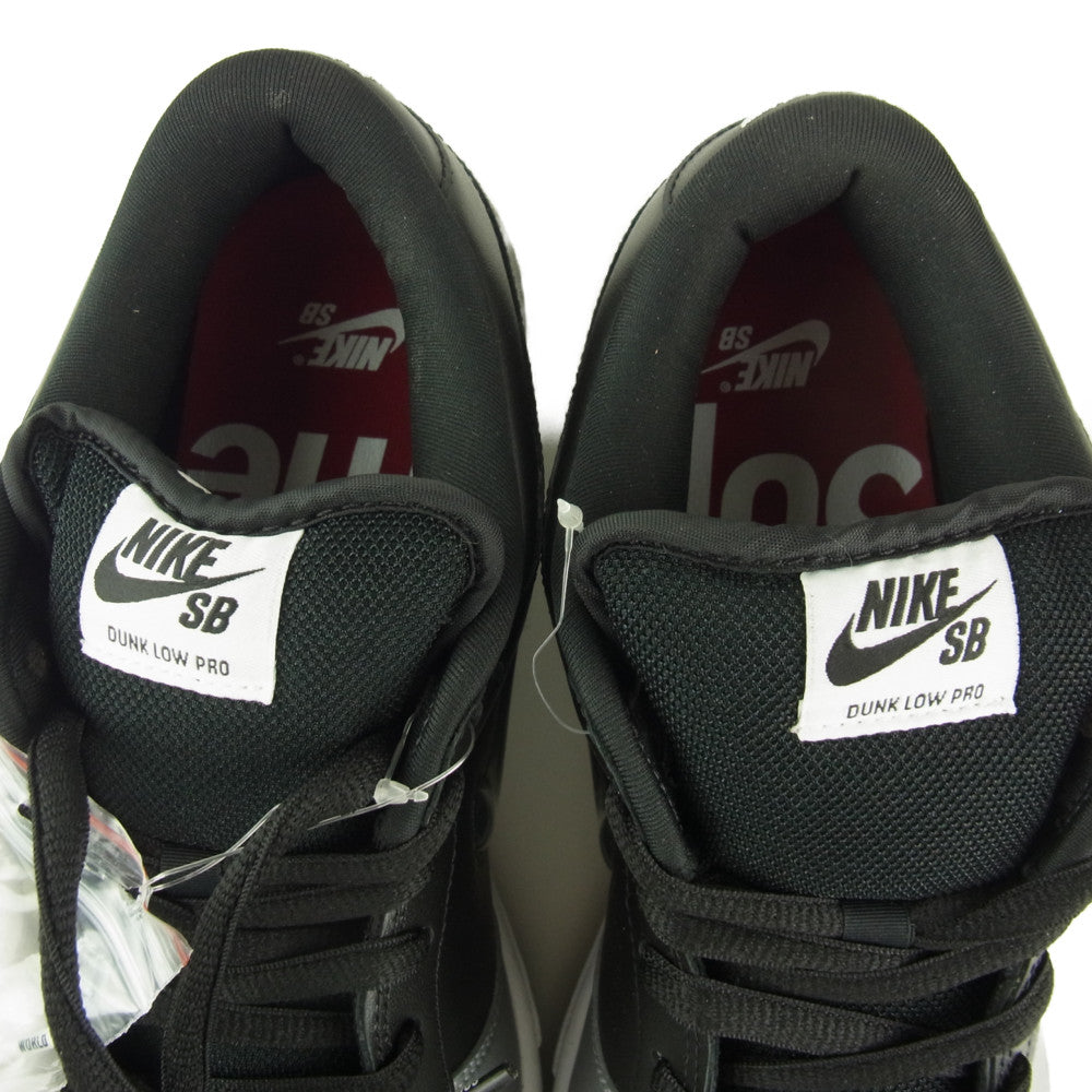 Supreme シュプリーム 19AW CK3480-001 SB DUNK LOW OG QS METALLIC SILVER ダンク ロー オリジナル クイックストライク ブラック系 シルバー系 28㎝【極上美品】【中古】