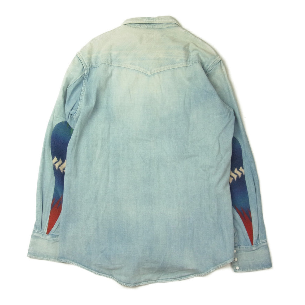 VISVIM ビズビム 0116305007002 ALBACORE SHIRT DAMAGED L/S V1 インディゴブルー系 3【中古】