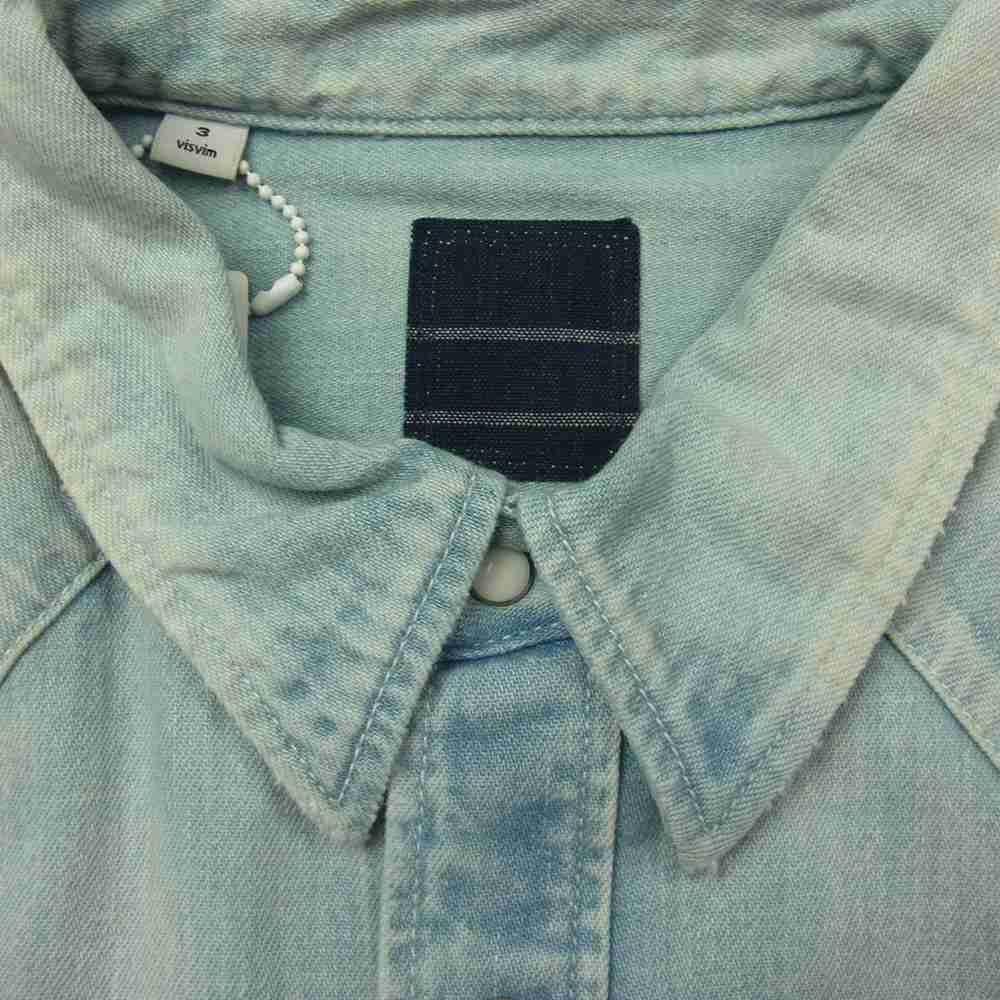 VISVIM ビズビム 0116305007002 ALBACORE SHIRT DAMAGED L/S V1 インディゴブルー系 3【中古】