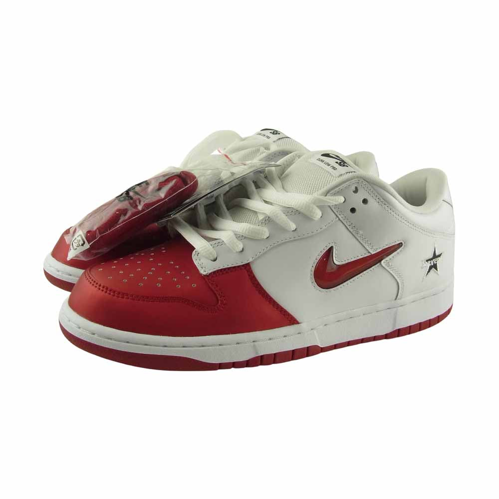 Supreme シュプリーム 19AW CK3480-600 NIKE ナイキ SB DUNK LOW OG QS VARSITY RED ダンク ロー オリジナル クイックストライク ホワイト系 レッド系 28㎝【新古品】【未使用】【中古】