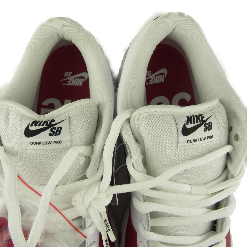 Supreme シュプリーム 19AW CK3480-600 NIKE ナイキ SB DUNK LOW OG QS VARSITY RED ダンク ロー オリジナル クイックストライク ホワイト系 レッド系 28㎝【新古品】【未使用】【中古】
