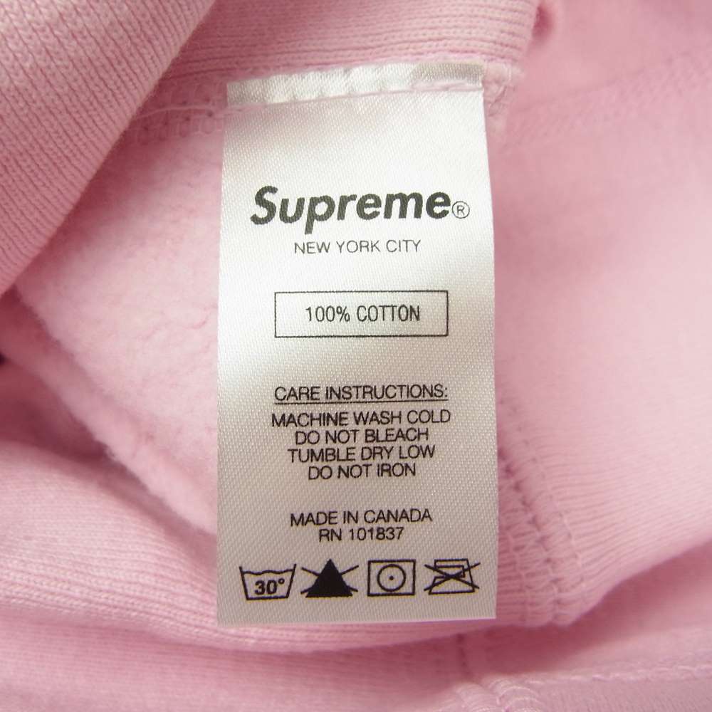 Supreme シュプリーム 19AW Bandana Box Logo Hooded Sweatshirt バンダナ ボックスロゴ パーカー ピンク系 L【美品】【中古】