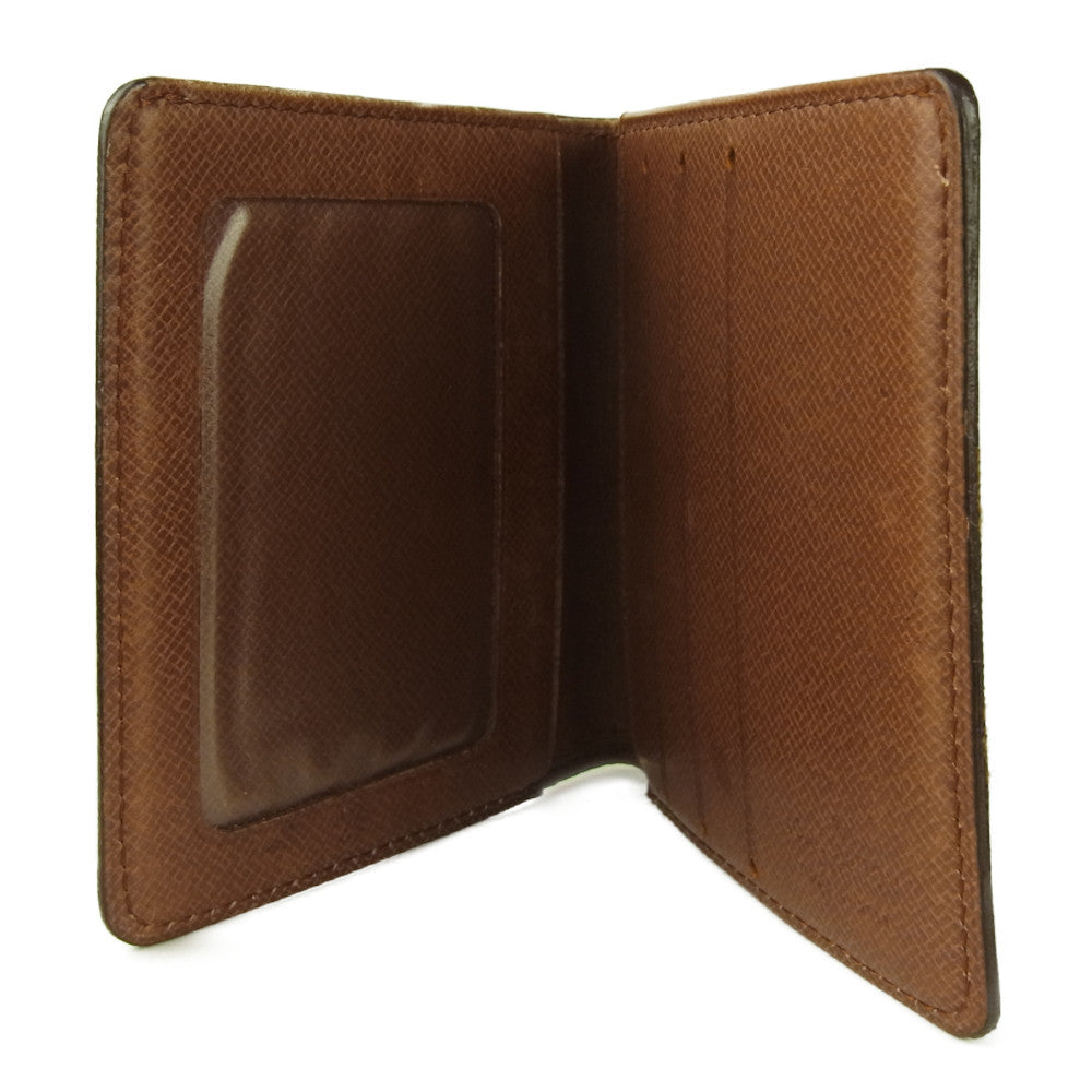 LOUIS VUITTON ルイ・ヴィトン M60905 モノグラム ポルトビエ カルトブルー 札入れ パスケース ブラウン系【中古】