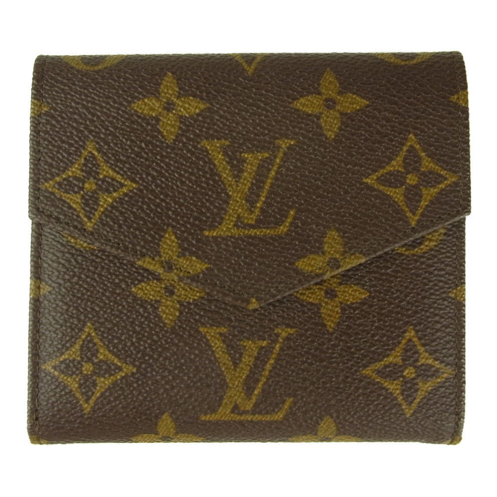 LOUIS VUITTON ルイ・ヴィトン M61660 モノグラム ポルトモネビエ カルトクレディ Wホック 財布 ブラウン系【中古】