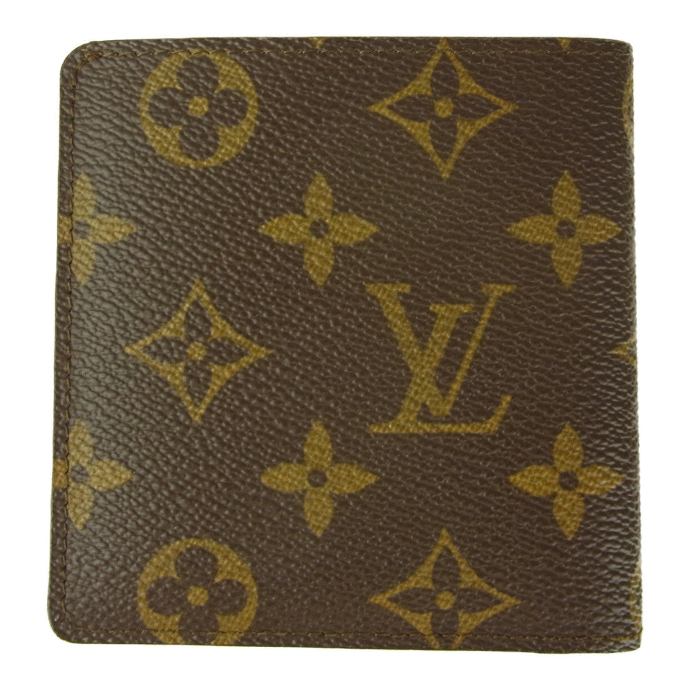 LOUIS VUITTON ルイ・ヴィトン M60905 モノグラム ポルトビエ カルトブルー 札入れ パスケース ブラウン系【中古】