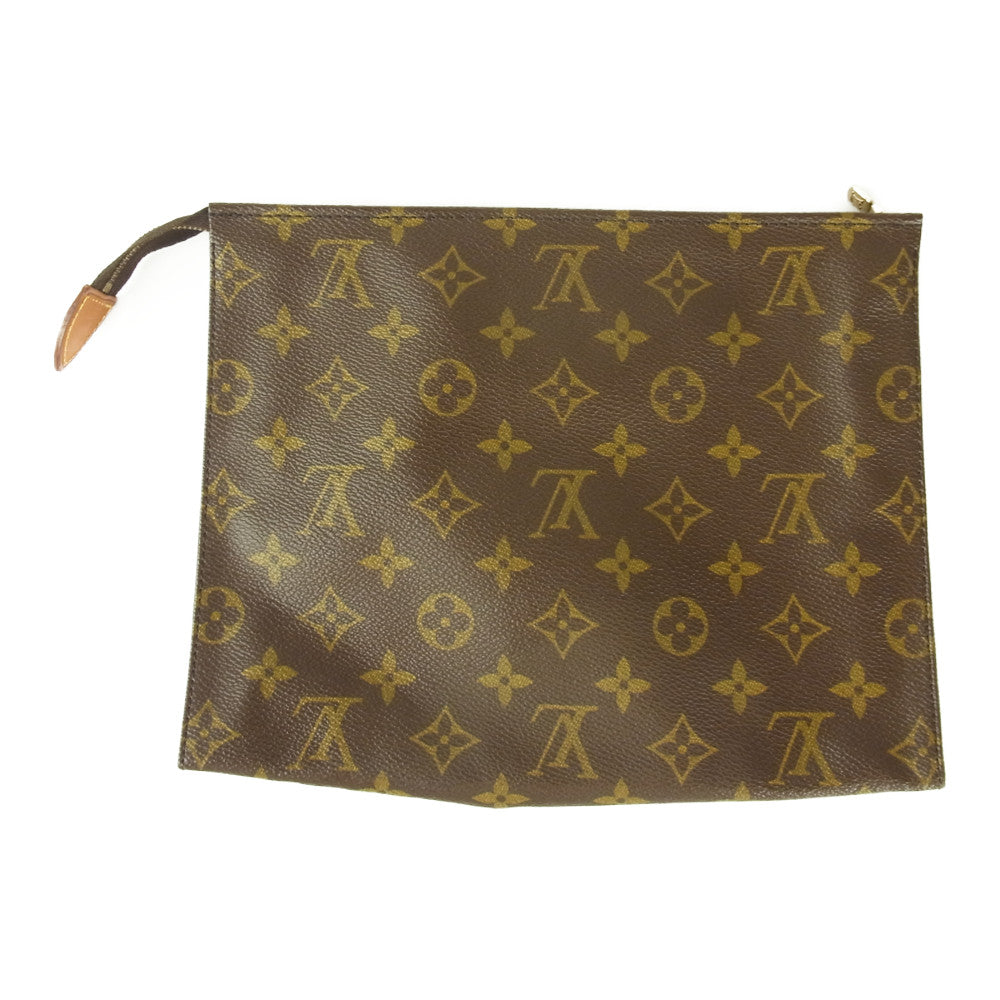 LOUIS VUITTON ルイ・ヴィトン M47542 モノグラム ポッシュ ワレット 26 ポーチ  ブラウン系【中古】