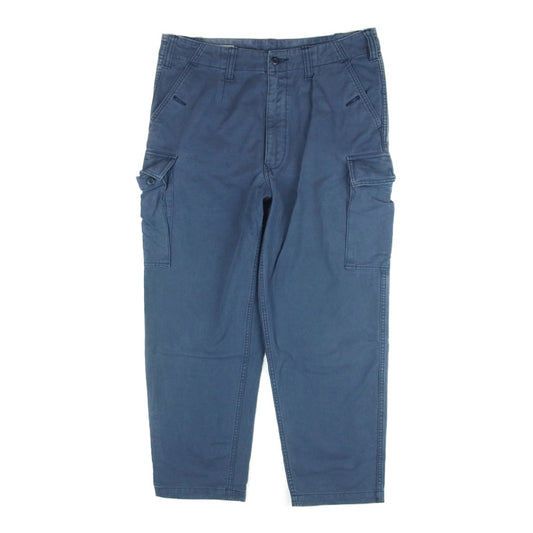 シャンティ カーゴ ワーク パンツ コットン 日本製 ネイビー系 M【中古】