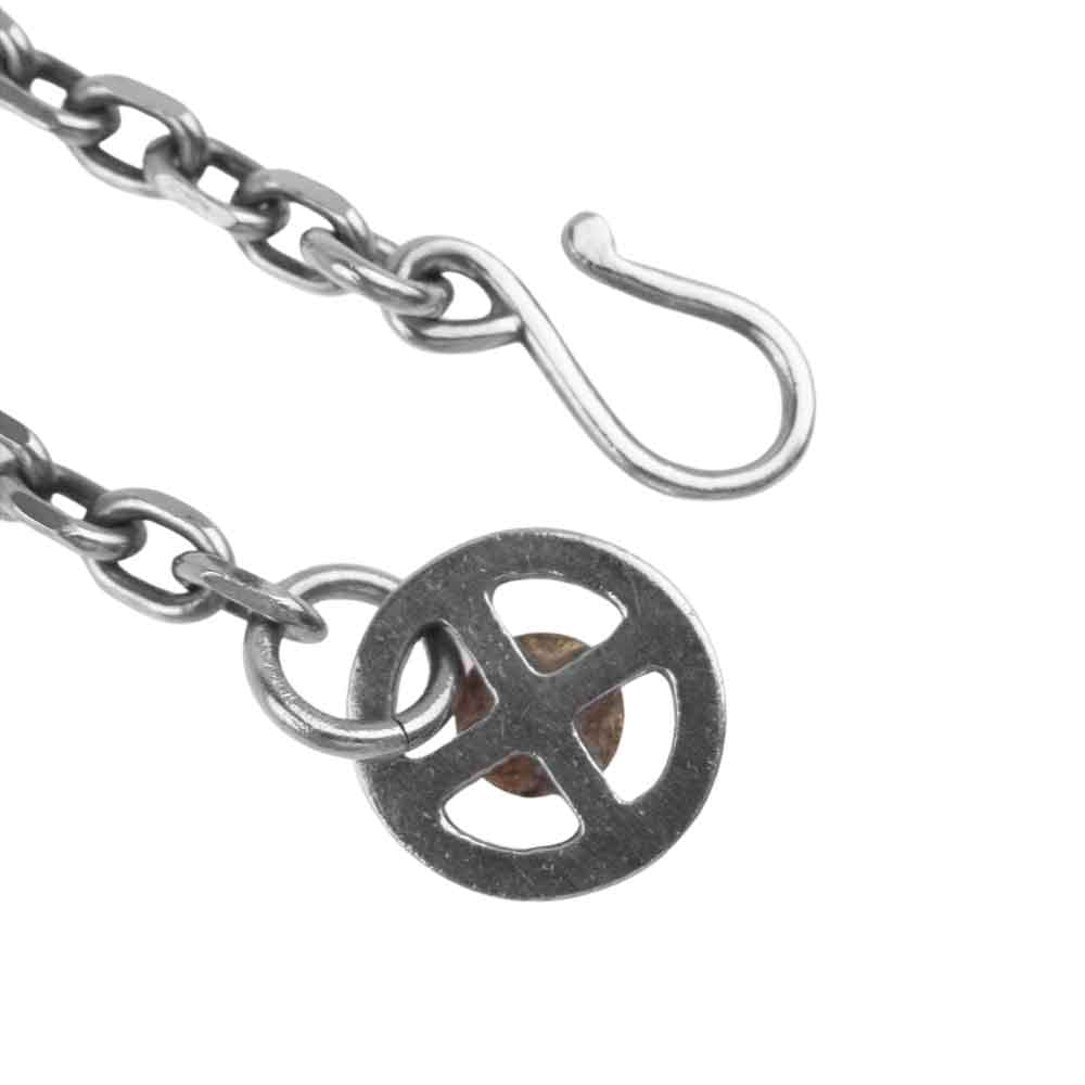 WINGROCK ウィングロック K18 メタル付き ホイール フック ネックレス シルバー系【中古】