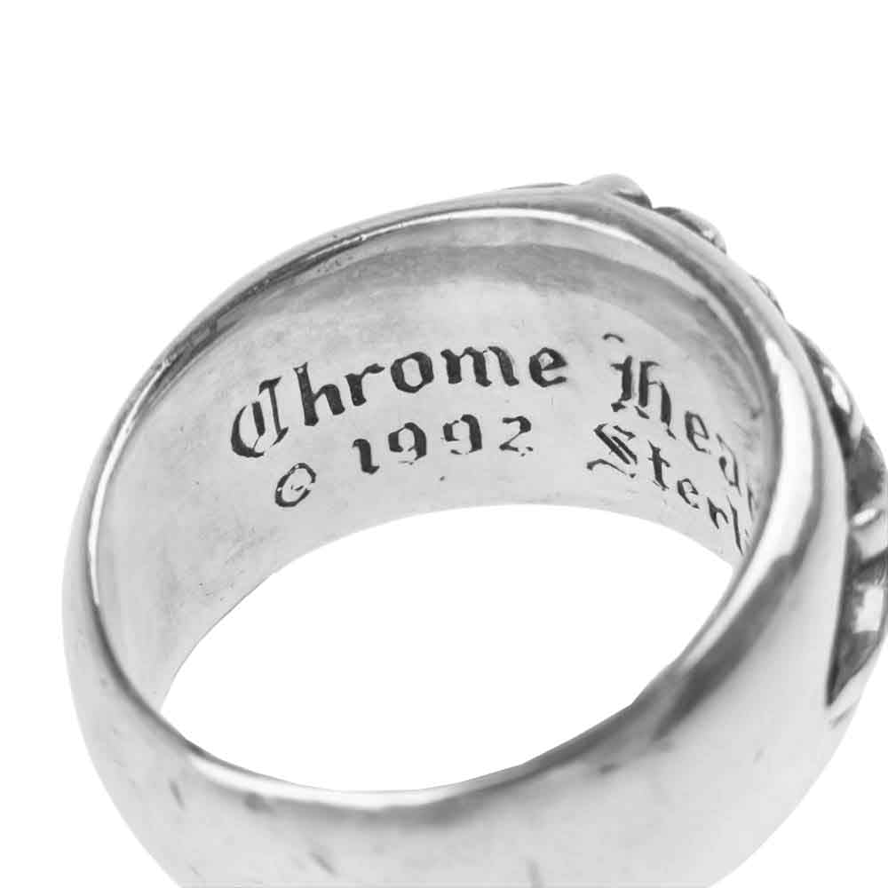 CHROME HEARTS クロムハーツ（原本無） FLRL CRS フローラル クロス リング シルバー系 20号【中古】