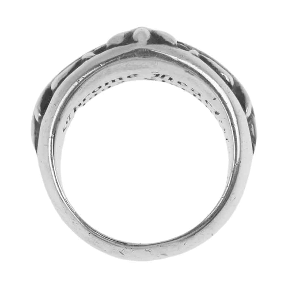 CHROME HEARTS クロムハーツ（原本無） FLRL CRS フローラル クロス リング シルバー系 20号【中古】