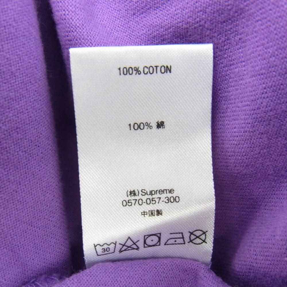 Supreme シュプリーム 21SS Paneled L/S Top ロングスリーブ Tシャツ カットソー パープル系 S【中古】