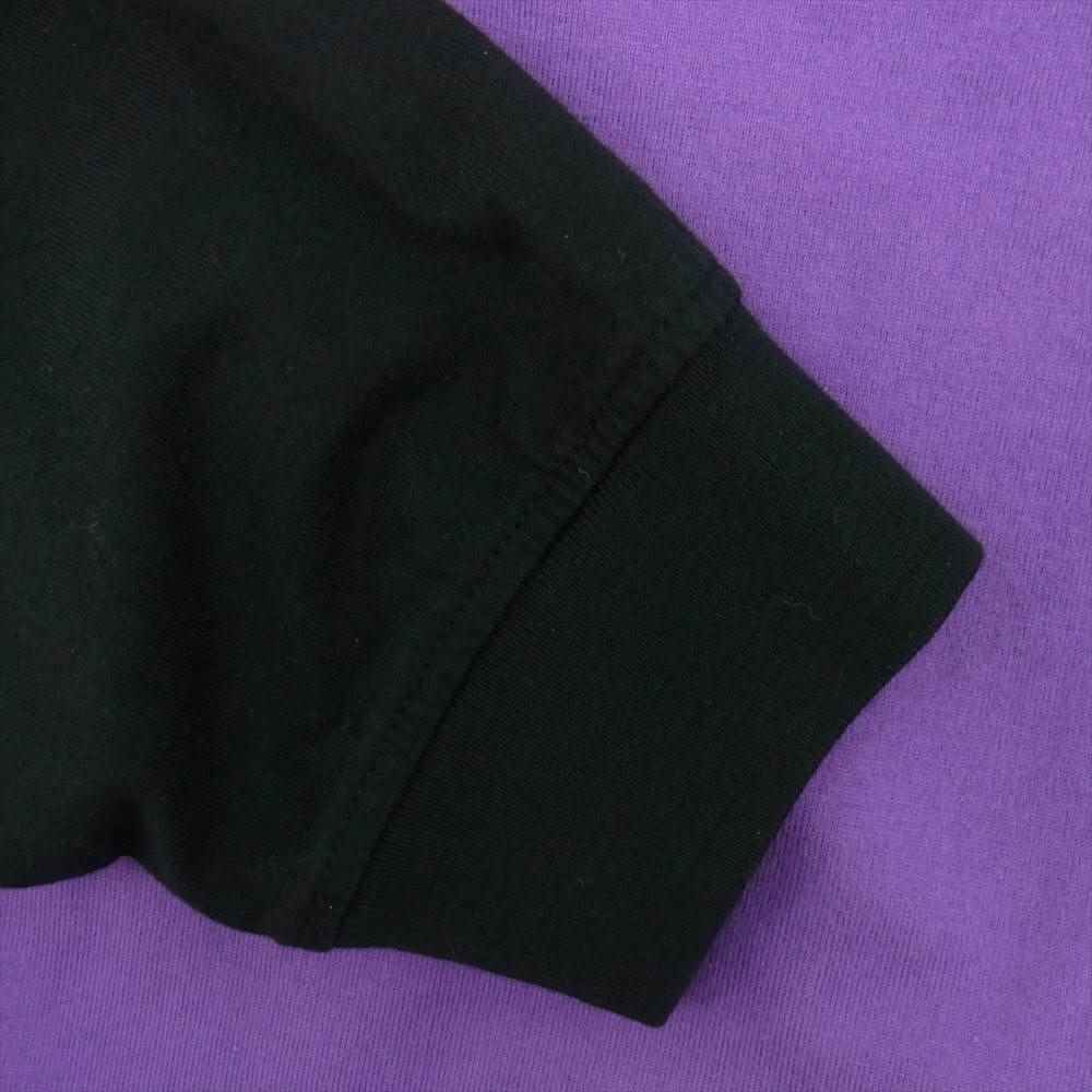 Supreme シュプリーム 21SS Paneled L/S Top ロングスリーブ Tシャツ カットソー パープル系 S【中古】