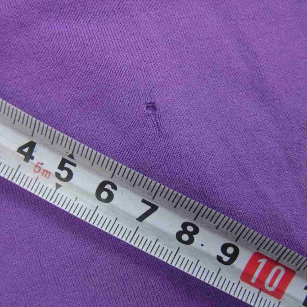 Supreme シュプリーム 21SS Paneled L/S Top ロングスリーブ Tシャツ カットソー パープル系 S【中古】