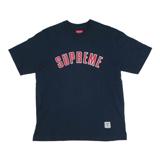 Supreme シュプリーム 18AW Printed Arc S/S TOP プリント アーチ ロゴ Tシャツ ネイビー系 M【中古】