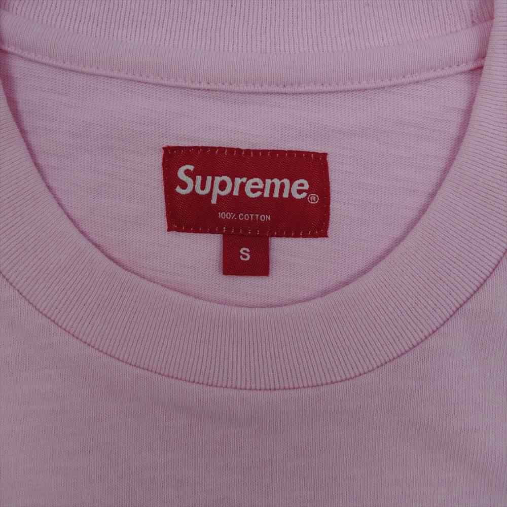 Supreme シュプリーム 19SS S/S POCKET TEE LIGHT PINK ポケット Tシャツ   ピンク系 S【中古】