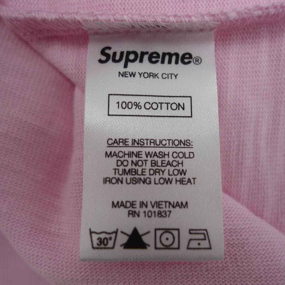 Supreme シュプリーム 19SS S/S POCKET TEE LIGHT PINK ポケット Tシャツ   ピンク系 S【中古】