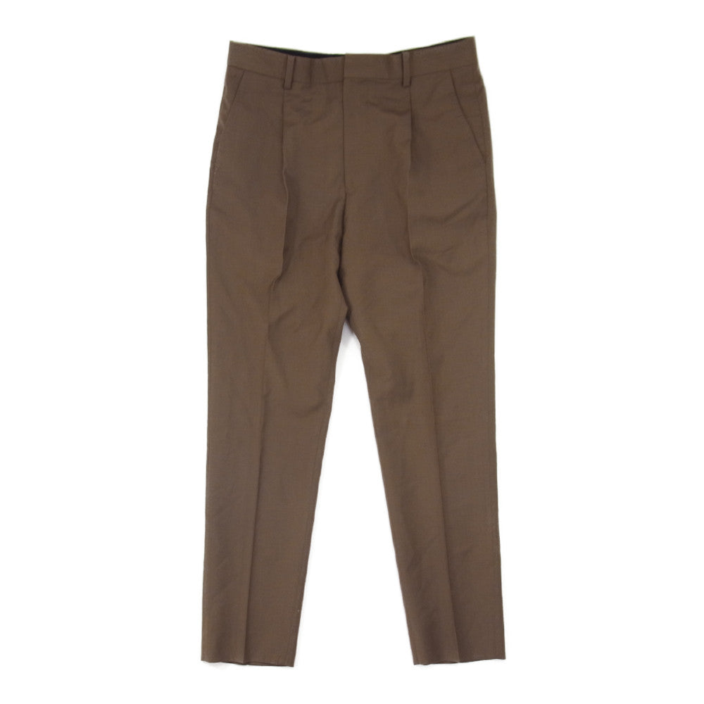 WACKO MARIA ワコマリア × Ermenegildo Zegna エルメレジルド ゼニア ウール トラウザー スラックス パンツ　 ブラウン系 L【中古】