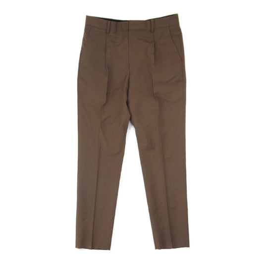 WACKO MARIA ワコマリア × Ermenegildo Zegna エルメレジルド ゼニア ウール トラウザー スラックス パンツ　 ブラウン系 L【中古】