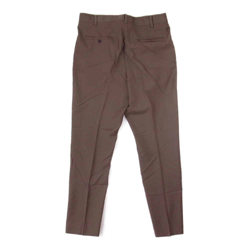 WACKO MARIA ワコマリア × Ermenegildo Zegna エルメレジルド ゼニア ウール トラウザー スラックス パンツ　 ブラウン系 L【中古】