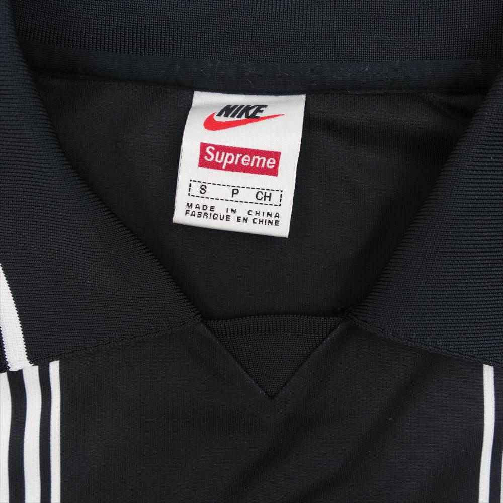 Supreme シュプリーム 20AW CW9698-010 × NIKE ナイキ JEWEL STRIPE SOCCER JERSEY サッカー ジャージ ゲーム シャツ ブラック系 S【極上美品】【中古】