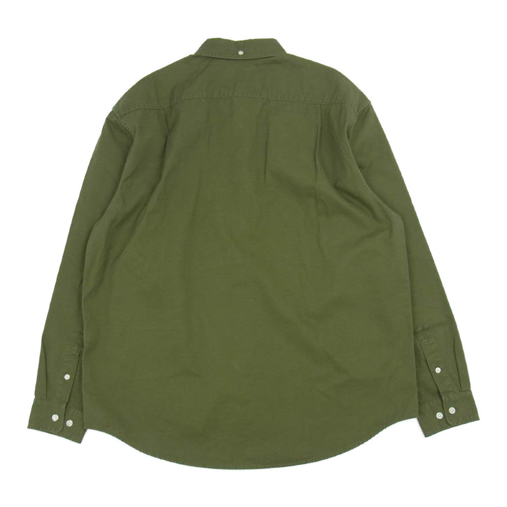 Supreme シュプリーム 21AW Small Box Twill Shirts Khaki スモール ボックス ツイル シャツ カーキ カーキ系 M【極上美品】【中古】