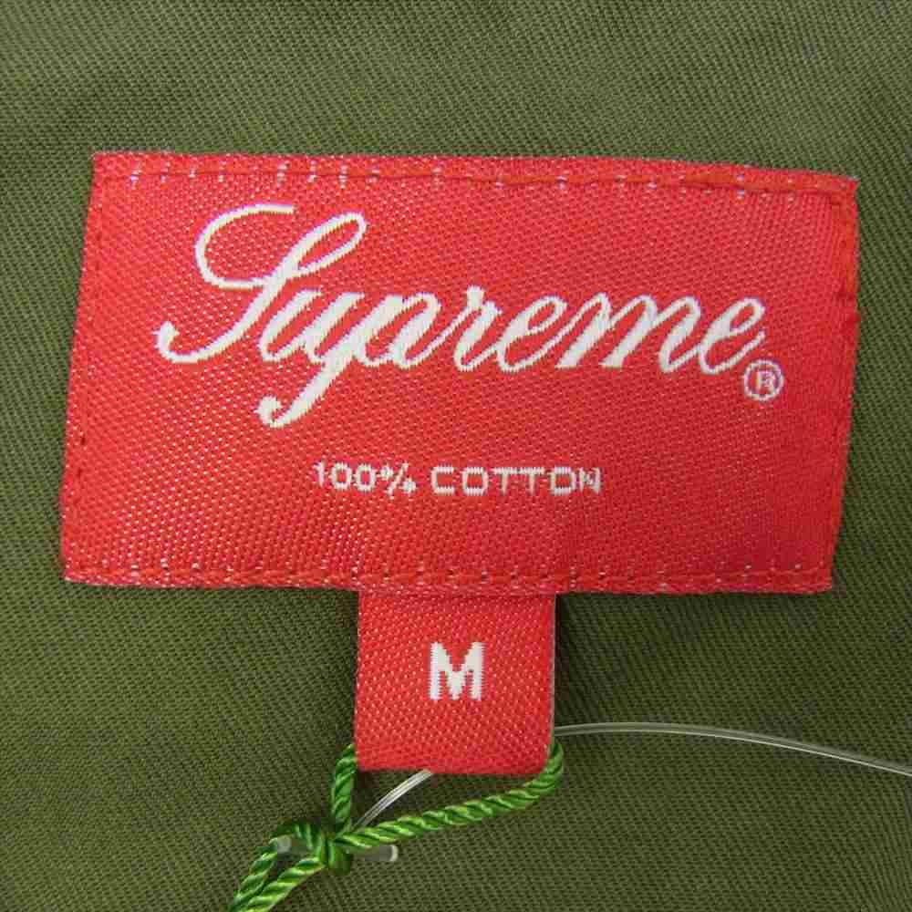 Supreme シュプリーム 21AW Small Box Twill Shirts Khaki スモール ボックス ツイル シャツ カーキ カーキ系 M【極上美品】【中古】
