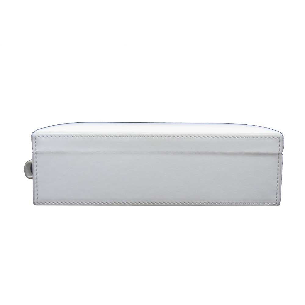 JIL SANDER ジルサンダー バンブーハンドル スクエア 2way ミニ ショルダー ハンド バッグ ホワイト系【中古】