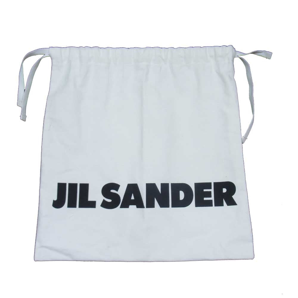 JIL SANDER ジルサンダー バンブーハンドル スクエア 2way ミニ ショルダー ハンド バッグ ホワイト系【中古】