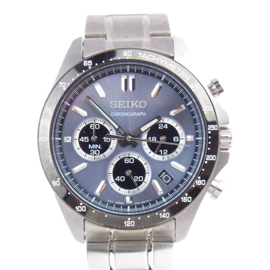 SEIKO セイコー BT63-00D0  スピリット クロノグラフ クオーツ 腕時計 リストウォッチ シルバー系【中古】